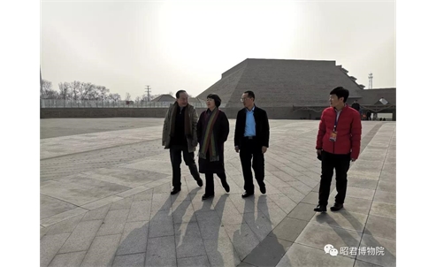 呼市文化旅游广电局局长李莎丽同志考察调研昭君博物院文化旅游建设情况